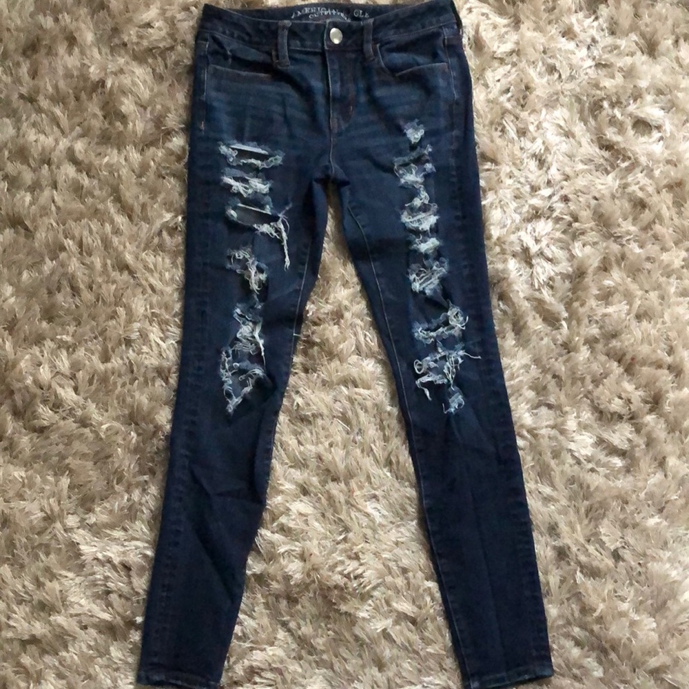 American Eagle ripped jeans